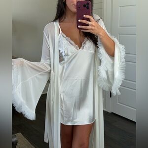 Sheer White Long Robe